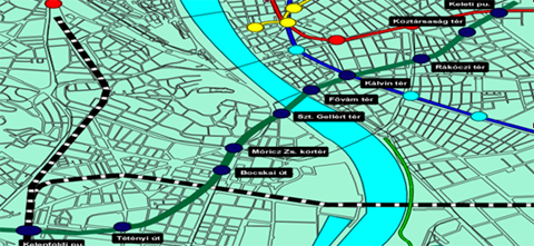 A 4-es metró tervezett útvonala