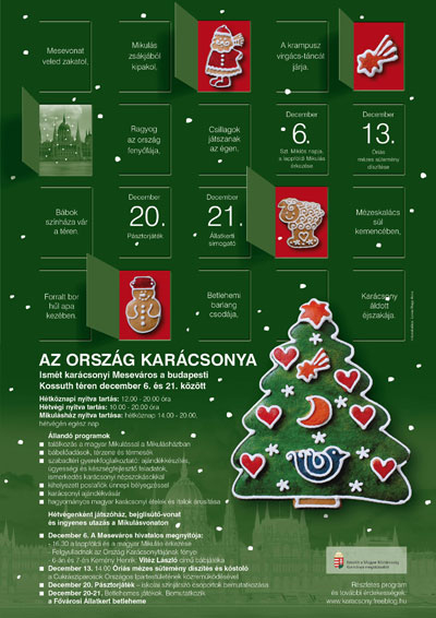 Az Ország Karácsonya rendezvényre várják a látogatókat Az Ország Karácsonya rendezvényre várják a látogatókat