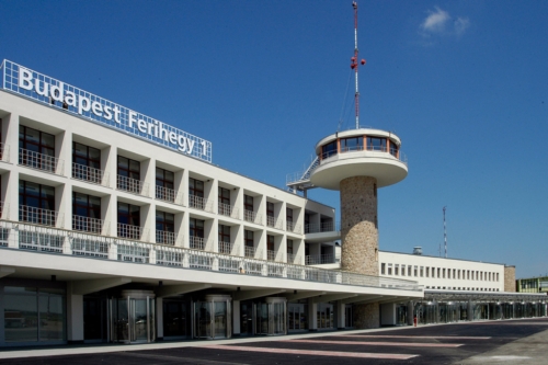 Ferihegy 1. Ferihegy 1. bejárata és irányítótornya