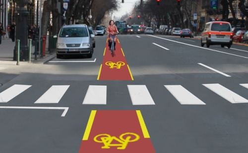 Átalakul a kerékpáros közlekedés az Andrássy úton