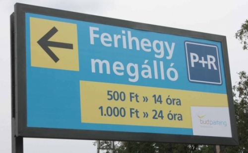 P+R parkoló segíti Ferihegyen az ingázók közlekedését