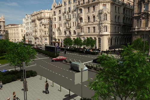 Belváros új főutcájának kiépítése - II. ütem - Ferenciek tere és környéke rehabilitációja
