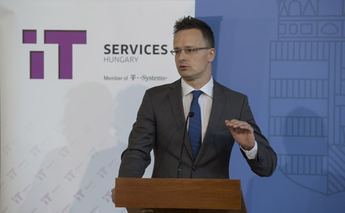 Munkahelyteremtést jelentett be Budapesten Szijjártó Péter