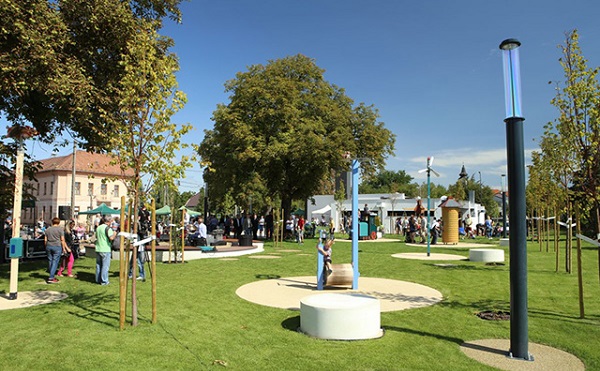 Új közparkja van Rákoscsabának