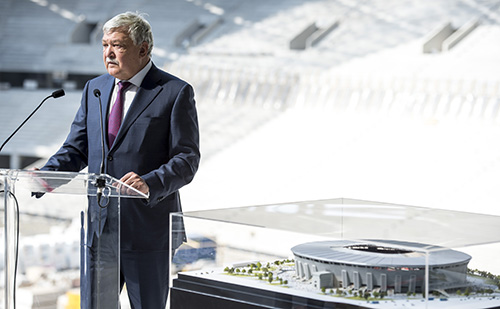 Ütemszerűen haladnak a Puskás Aréna építésével