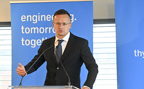 Átadták a Thyssenkrupp új beruházását Budapesten